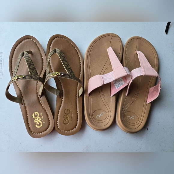 GBG and Pink Sandals Bundle - Picture 1 of 7